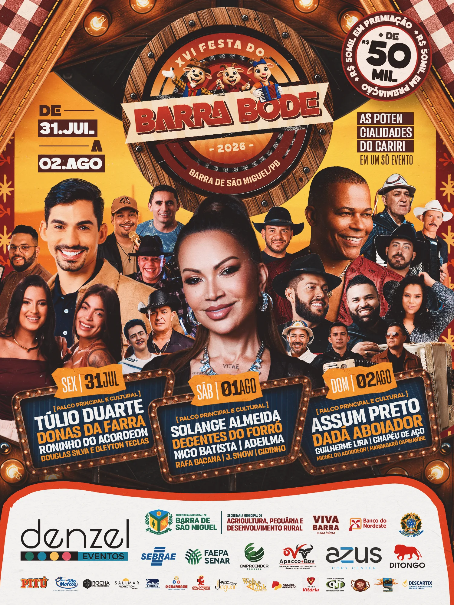 Barra de São Miguel anuncia programação da XVI Festa do Barra Bode 2026
