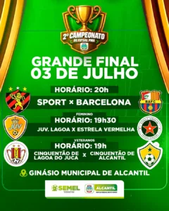 Noite decisiva vai coroar campeões do futsal em Alcantil nesta sexta-feira
