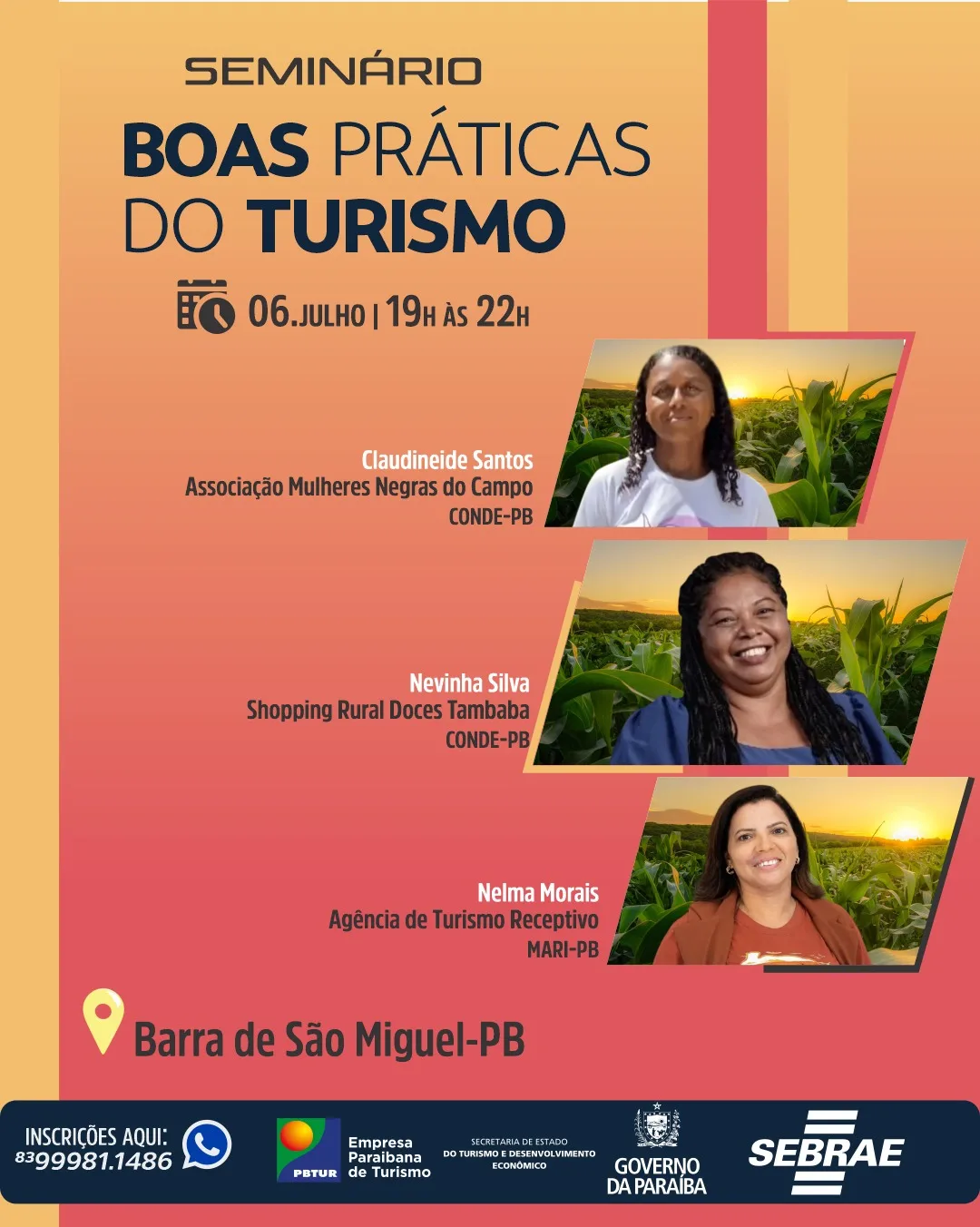 Barra de São Miguel promove seminário para fortalecer turismo local