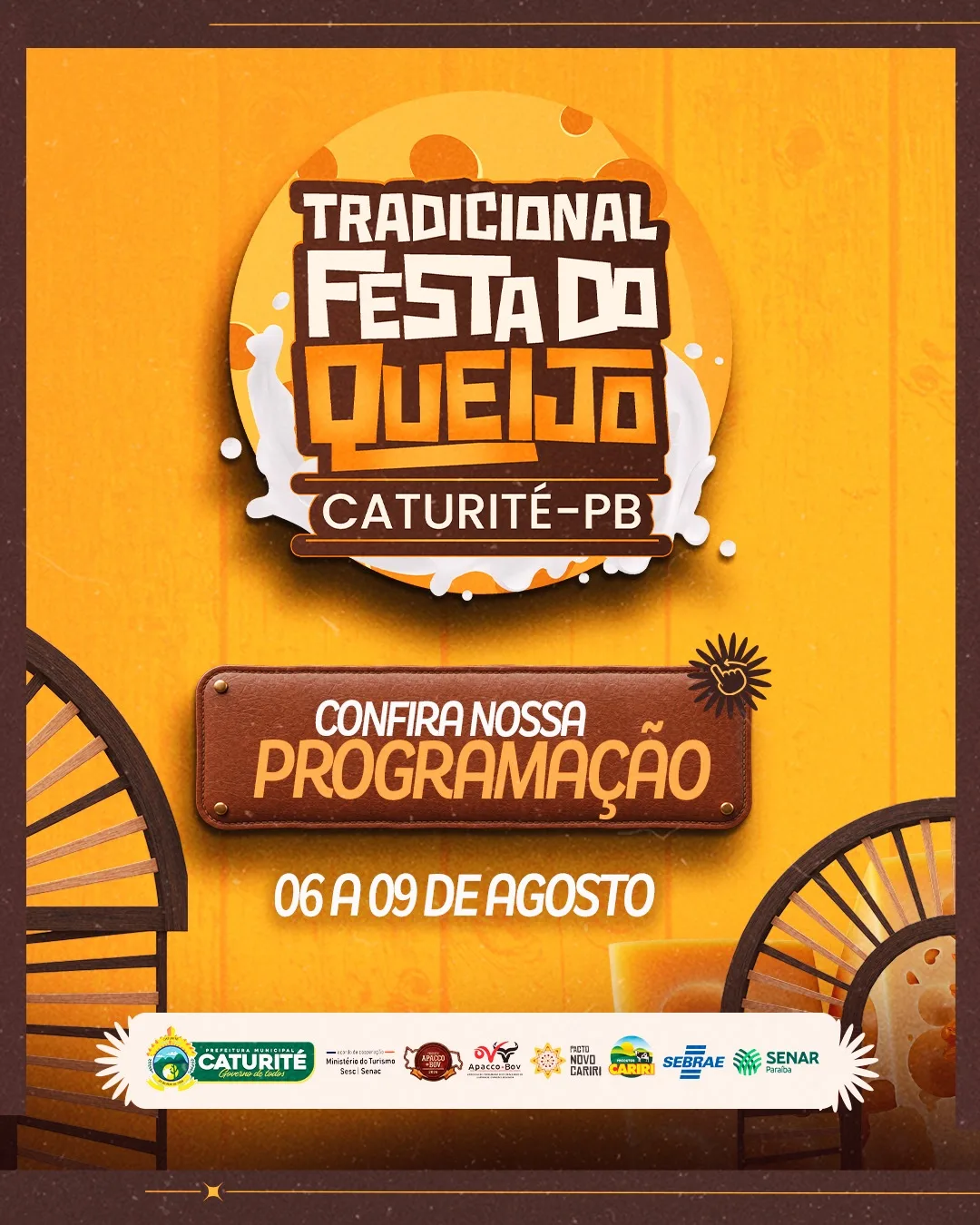 Caturité anuncia programação da Tradicional Festa do Queijo 2026