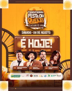 Festa do Queijo de Caturité terá shows de Jefferson, Samyra e Iguinho & Lulinha