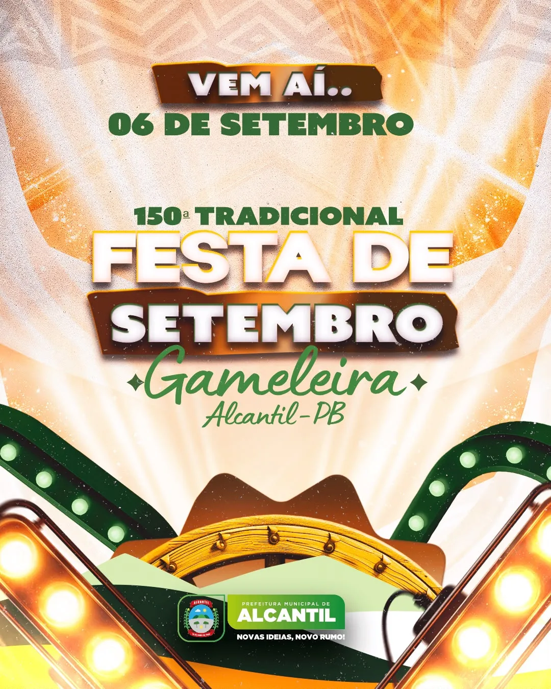 Prefeitura de Alcantil confirma realização da 150ª Festa de Setembro