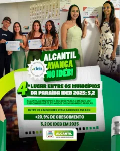 Alcantil alcança 5,2 no IDEB e fica entre os melhores da Paraíba