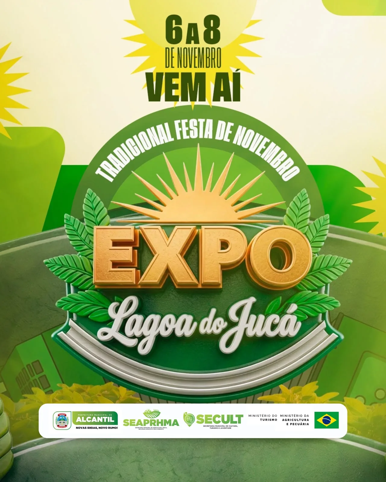 Alcantil anuncia Festa de Novembro e estreia da EXPO Lagoa do Jucá