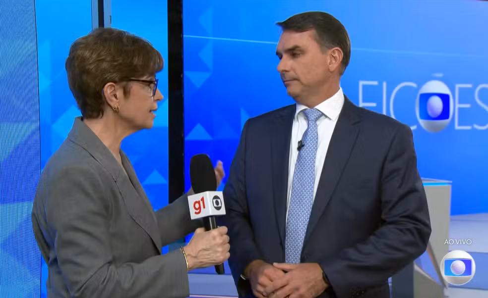 Flávio promete desmatamento zero em 2029 e é corrigido ao vivo